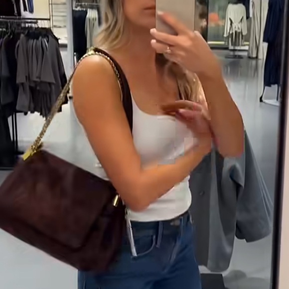 ZARA LEATHER SHOULDER BAG - Picture 5 of 16